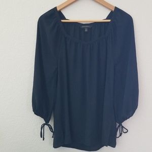 Banana Republic Black Chiffon Blouse